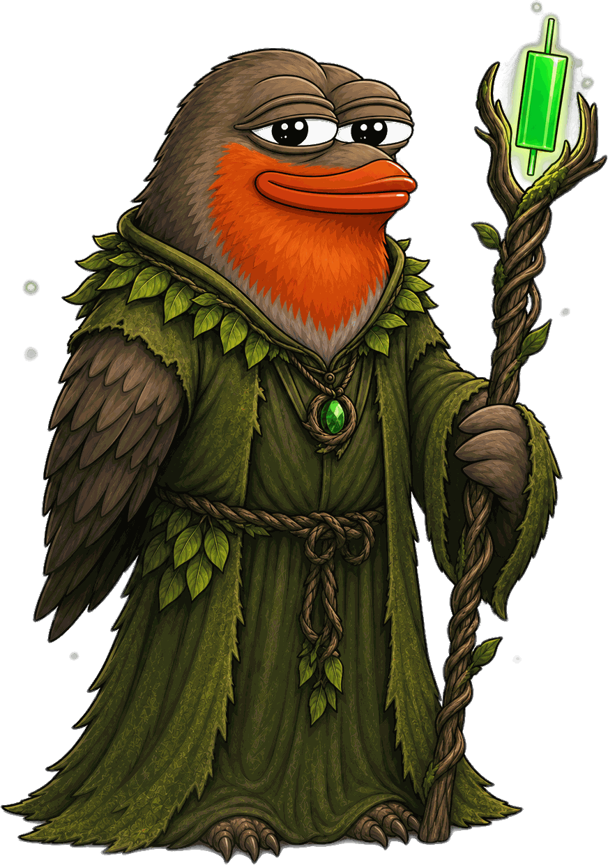 Robin the druid at the summoning stone